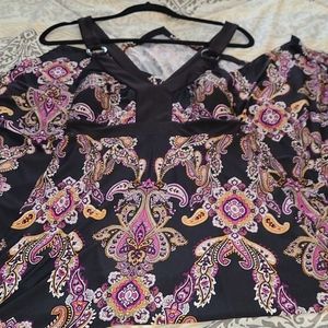 Handkerchief bottom summer dress, maxi